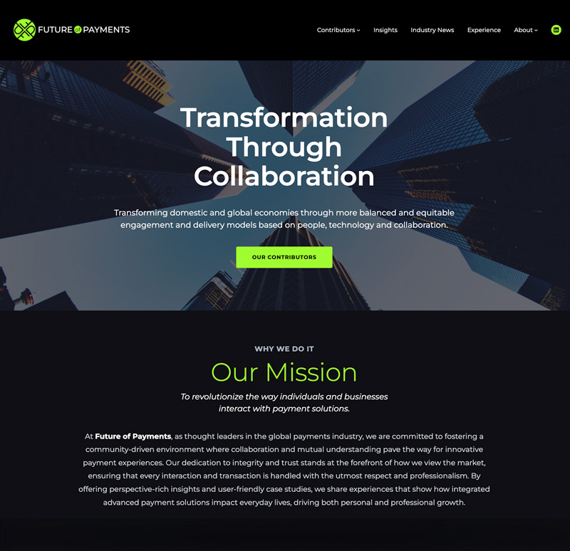 Future of Payments Website